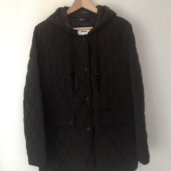DKNY Woman's Hooded Jacket, Size Medium - Picture 1 of 2